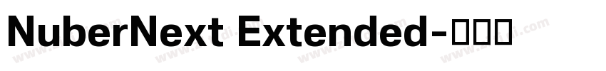 NuberNext Extended字体转换